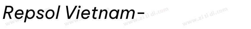Repsol Vietnam字体转换